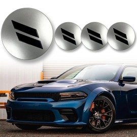 4pcs 63mm 2.5 inches Slash Wheel Center Cap Covers Fit for Dodge Charger Durango Dart 2015-2020 Jeep/Chrysler