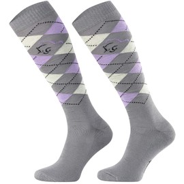 TODO Comodo Checked Riding Socks STPDJ | Riding Socks Rider Knee Socks | Cotton Socks Women Men Children