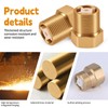 Pack of 2 Brass Check Valve, 3/4 Inch Backflow Preventer