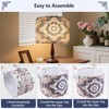 PEESIN Floral Fabric Drum Lamp Shades, 13x13x10in, 1 Pack