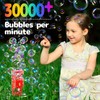 Ivtivfu Fireworks Bubble Machine with Lights for Party (20 Holes),