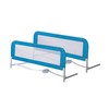 Adjustable Mesh Bed Rail in Blue, Two Height Levels, Breathable