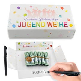 Youth Consecration Gifts Girls Boys, Gift Wrapping Money Gift with Personalisation, Youth Consecration Money Gift, Money Gifts Packaging with Pen, Twine, Day, Money Gifts for Teenagers