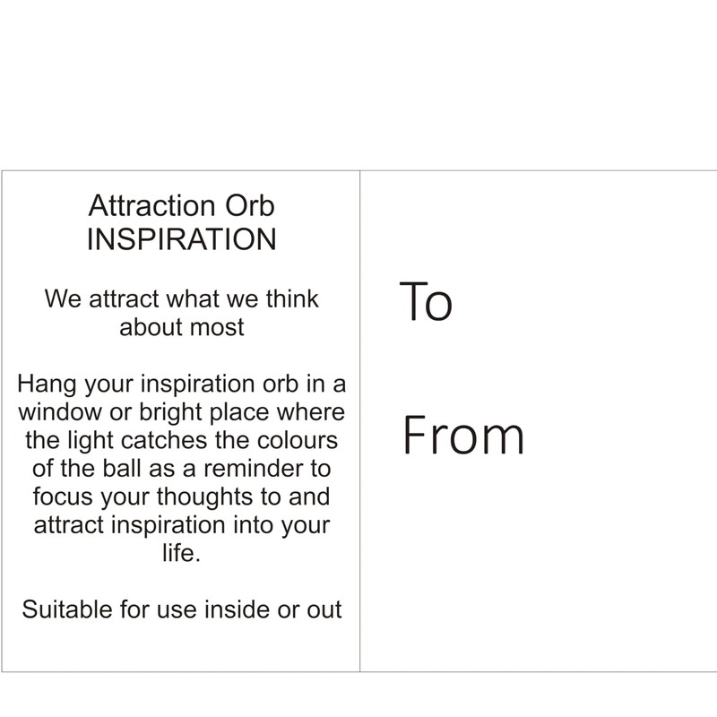 Attraction Orb – Inspiration Glass Ornament – Handcrafted Keepsake for