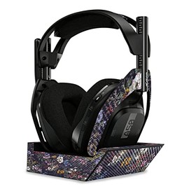 MightySkins Carbon Fiber Skin Compatible with Astro A50 Wireless Headphones + Base Station (Gen 4) - Midnight Blossom | Protective, Durable Textured Carbon Fiber Finish | Easy to Apply