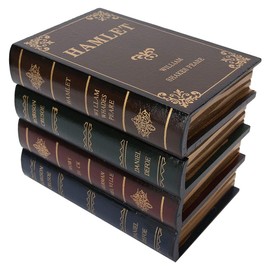 Decor Box Book Shaped Box with Lid, Vintage Style Book Box Hidden Storage for Home Library Store, 6.3 * 4.3 * 5.2 in Trinket Box Solid Wood Antique Book Decorations Book Storage Box