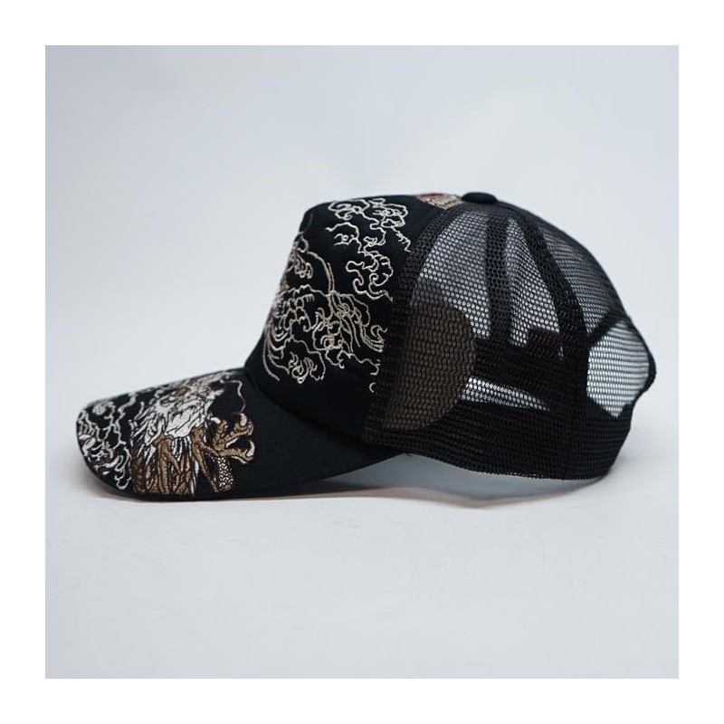 Karakura Tamashii 252854 Men's Japanese Pattern, Cap, Hat, Full Embroidery,