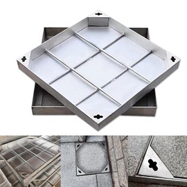 Class Stainless Steel Manhole Cover & Frame, Heavy Duty Recessed Square Septic Tank Lid with Base, Invisible Flush-Fit Design Sewage Basin Cover for Yard, Driveway, Pavement. Septic Tank Cover.