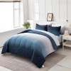 Does Not Apply Gradient Blue White Comforter Set Full Size