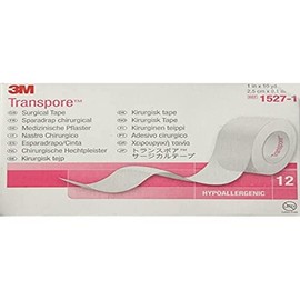 3M 3M Transpore Tape 1 x 10 yd Box: 12