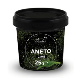 Aneto Cime 25 g | Erba Naturale e Aromatica | Priva di Glutammati, Antiaddensanti e Coloranti | Confezione anti-luce e anti-ossidazione (Aneto Cime)