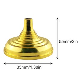 Mini Flag Holder Stands Table Flag Stand Base for Small Flags, Company and Sports Team Logo Flag 20pcs (Gold)