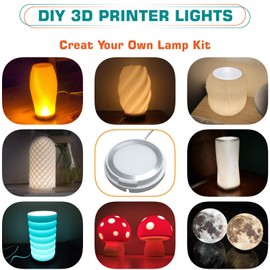 3D Printer LED Lamp Kit 001 Compatible with Bambu Lab A1/A1mini/P1S/P1P/X1C Makerworld Maker's Supply Hardware Kit 5V USB Powered, 2pack, Daylight 6000K