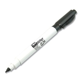20-20-style BoldWriter 20 Pen - Easy-to-See Bold-Point - Blk - 12 Pack