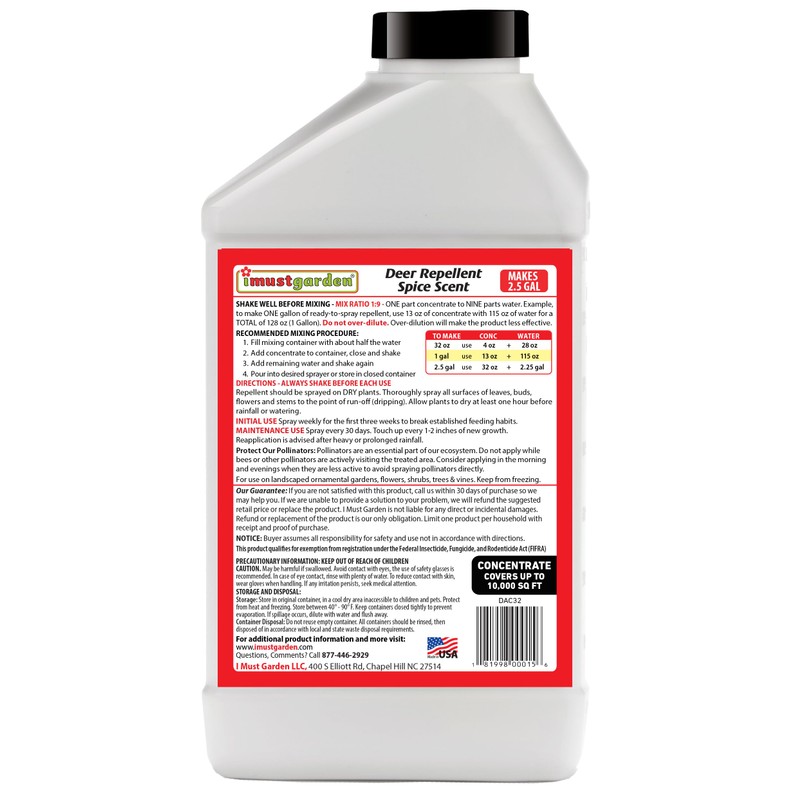 I Must Garden Deer Repellent Concentrate [2 Pack: Mint Scent