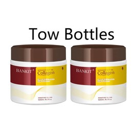 BANKIT Collagen Deep Repair Conditioner withMonaco Argan Oil for All Hair Types, 500 ml/16.9oz in Hair Care Repair Damaged Hair ArganAvocado Cleanser - Specification: Hair Mask 2 bottle