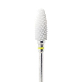 MedixPlus Ceramic Burr Nail File Cone Shape for Nail Polishing and Grooming, 3/32" Stem Nail Drill Bit Foot Care Podiatry Tools (Coarse)