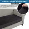 Sofa Cushion Covers, Sofa Cushion Covers Stretchy Velvet Replacement Pillow