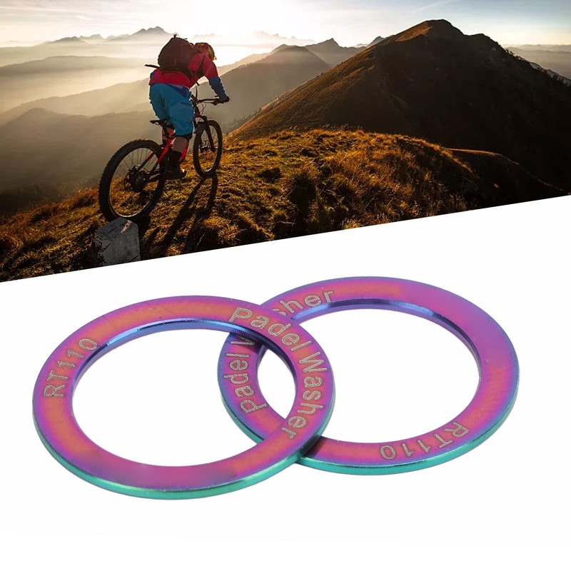 BuyWeek Bicycle Pedals Washers, Pack of 2 Waterproof Extended Bicycle