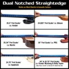 MusicNomad MusicNomad Tri-Beam 3 'n 1 Dual Notched Precision Straightedge