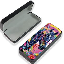 JISHSHAY Diamond Art Glasses Case Horse Diamond Painting Glasses Holder Gem Art Sunglasses Holder Gem Painting Sunglass Organizer Mosaic Kits for Adults Embroidery Kit Jigsaw Puzzles Eyeglass Case