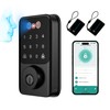 Jacchozhi 3D Face Recognition Door Lock,Keyless Entry Smart Deadbolt for