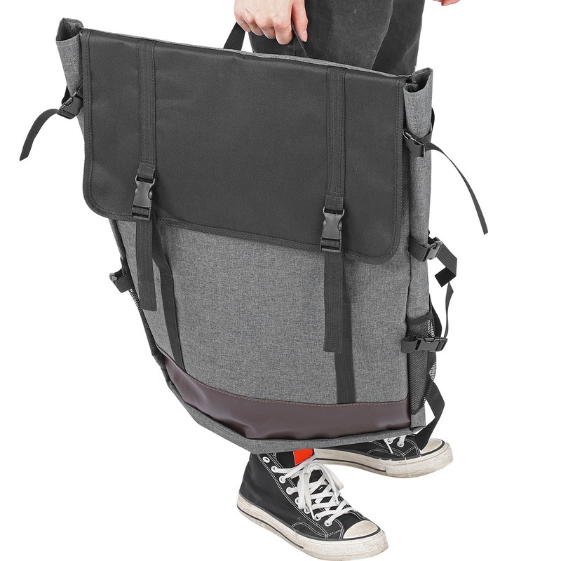 Gray Drawing Board Bag Waterproof 4K Sketchpad Backpack Large Capacity