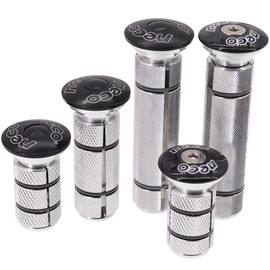 Neco Headset Expander Top Cap Star Nut Plug Bolt Stem Expanding Nut Bolt Carbon Fiber Cap Cover Long Large Size (Middle Aluminum Cap 1-1/8 inch)