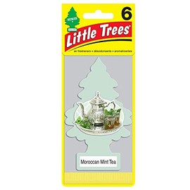 LITTLE TREES Car Air Freshener 6-Pack (Moroccan Mint Tea)