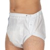 Suprima 1-250-036 Unisex PVC Incontinence Briefs with Buttoned Design Size