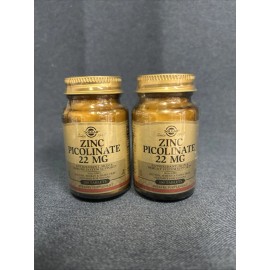 Solgar Zinc Picolinate 22mg 100 Tablets 2 Pack Exp 03/25
