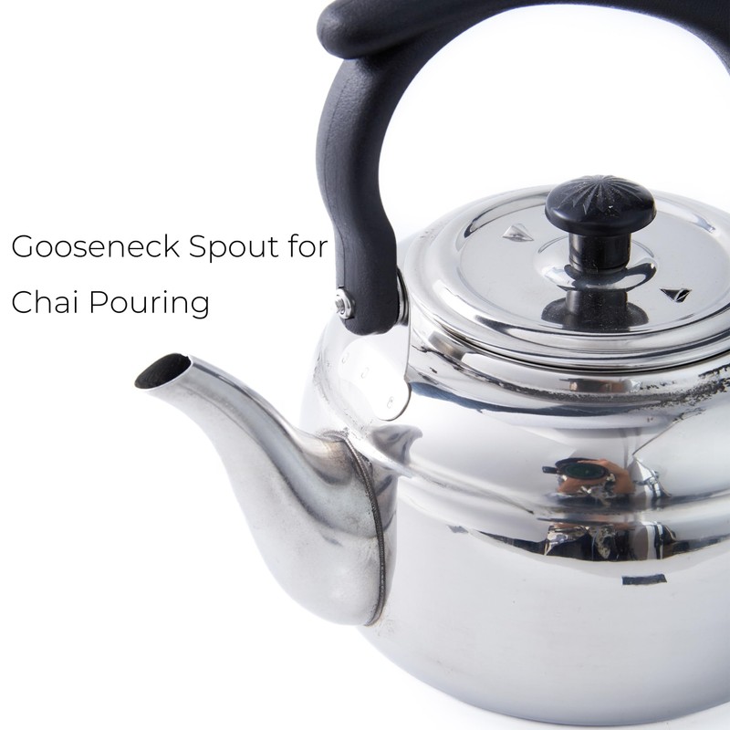 Stainless Steel Chai Pot for Stove & Electric Cooktop –
