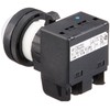 Fuji Electric DR22D0L-M9W Indicator Light, LED Illumination, Round Frame, Dome