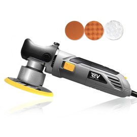 VViViD REV Random Orbit Buffer & Polisher, Paint-Safe, 2000-6400rpm, with 3 Buffing Cutting Pads
