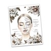 Gnosis Picture Archive Facial Anatomy With Peony Flowers Set of