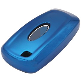 Car Key Case Protector Remote Smart Fob Cover Shell For FORD Fusion F150 F250 F350 F450 F550 Edge Explorer Escape Mustang (Blue)