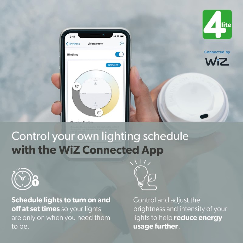 4lite Smart WiZ Connected LED Strip Light Extension (1m) Colour