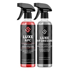 Clean and Restore Bundle - Luxe APC + Luxe RVP - Cleans and restores seat covers, tires, door panels, plastic trim - 2 16.9 oz bottles - Quantity: Bundle