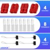 Uddick 4PCS 175A 1/0-4 Gauge Battery Cable Quick Connect/Disconnect Connector