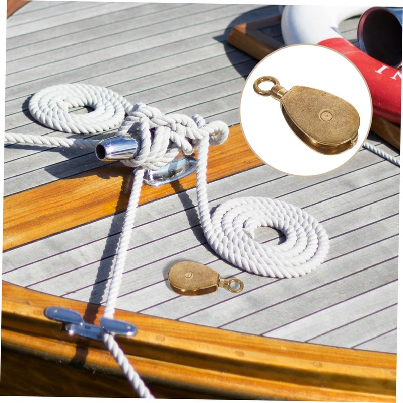 BIUDECO High Load Capacity Brass Pulley Single Head Smooth Silent
