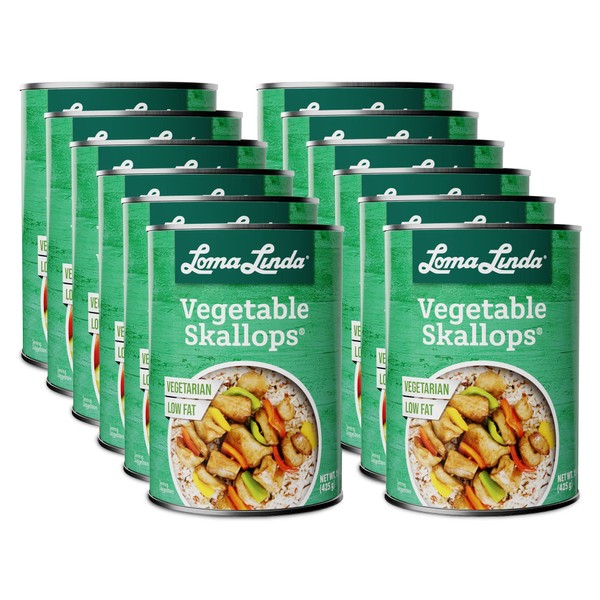 Loma Linda - Plant-Based Meats (Vegetable Skallops® (15 oz.), 12 Pack)