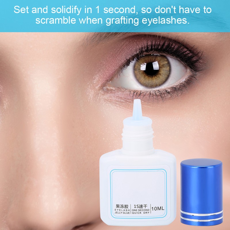 10ml Eyelash Extension Glue Transparent Fast Drying Longlasting Eyelash Grafting
