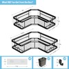 AKTECKE Corner Shower Caddy, 2 Pack Adhesive Shower Corner Organizer