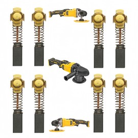 8PCS N398321 N398327 N103592 N088403 Carbon Brushes Compatible with Dewalt DWP849 DWP849X DWP849X-B3 DWP849X-BR Polisher Dw849 Carbon Brushes
