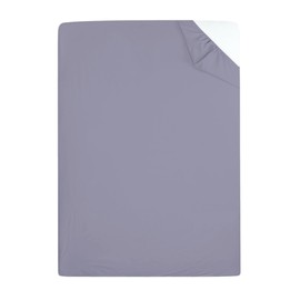 AIMANE® Non Iron Percale 4FT Small Double Fitted Sheet Poly Cotton Easy Care Non Iron Percale 4FT Fitted Bed Sheets Small Double (Grey)