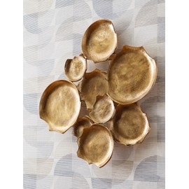 Signature Design by Ashley Gageton Minimalist Metal Wall Sculpture, 21 x 19 Inches, Metallic