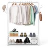 Simple Houseware 52-Inch Freestanding Closet Garment Rack with Storage Shelves