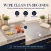 Stainless Steel Cutting Board with Lip for Kitchen，11.8×15.7in (B)