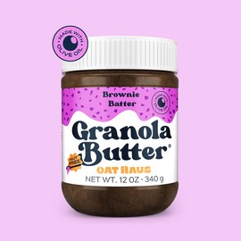 Oat Haus Brownie Batter Granola Butter - Natural Flavor, Versatile Snack Option Cocoa Chocolate - Pack: 1 Jar