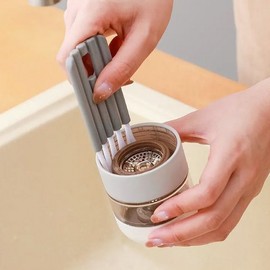 Multi-purpose Water Bottle Tumbler Lid Crevice Cleaning Brush [PK] Cleaning Brush White 20ea